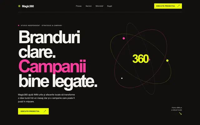 Site-ul Magic360 (magic360.ro)
