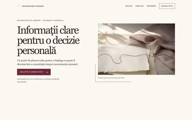 Site-ul Reconstrucție mamară (reconstructie-mamara.ro)